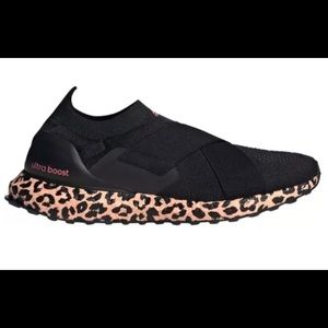 Adidas Ultraboost. Black and pink leopard.